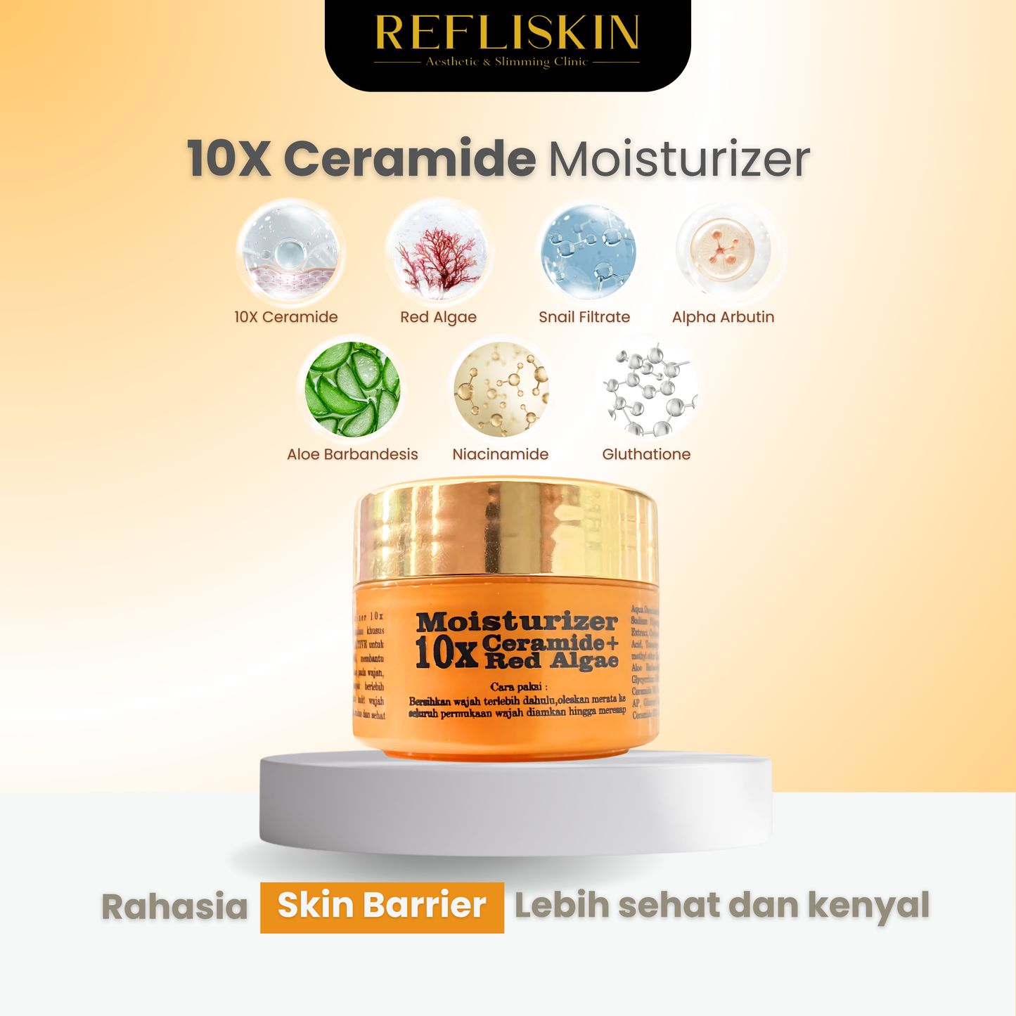 Moisturizer 10X CERAMIDE + RED ALGAE